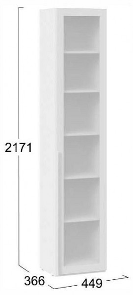 Шкаф-витрина Порто СМ-393.07.213 в Коротчаево - korotchaevo.ok-mebel.com | фото 4