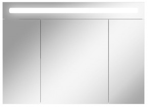 Шкаф-зеркало Аврора 100 с подсветкой LED Домино (DV8012HZ) в Коротчаево - korotchaevo.ok-mebel.com | фото 1