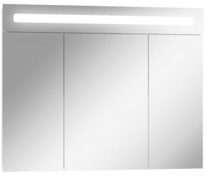 Шкаф-зеркало Аврора 90 с подсветкой LED Домино (DV8011HZ) в Коротчаево - korotchaevo.ok-mebel.com | фото 1