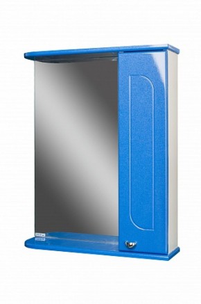 Шкаф-зеркало Радуга Синий металлик 60 правый АЙСБЕРГ (DA1130HZR) в Коротчаево - korotchaevo.ok-mebel.com | фото