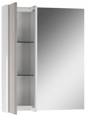 Шкаф-зеркало Uno 60 Дуб серый левый/правый Домино (DU1503HZ) в Коротчаево - korotchaevo.ok-mebel.com | фото 3