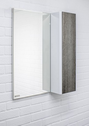 Шкаф-зеркало Uno 60 Дуб серый левый/правый Домино (DU1503HZ) в Коротчаево - korotchaevo.ok-mebel.com | фото 9