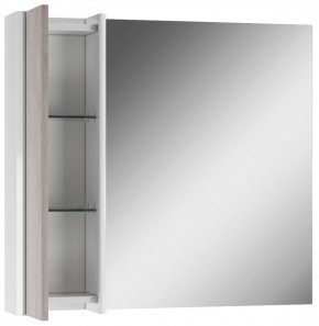Шкаф-зеркало Uno 80 Дуб серый левый/правый Домино (DU1504HZ) в Коротчаево - korotchaevo.ok-mebel.com | фото 4