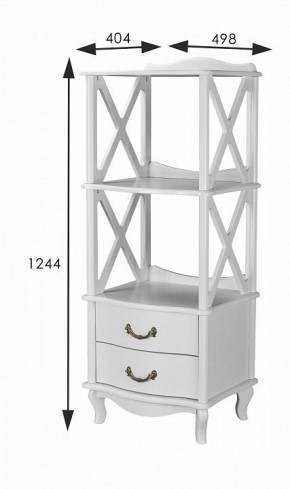 Стеллаж комбинированный Джульетта Л в Коротчаево - korotchaevo.ok-mebel.com | фото 8