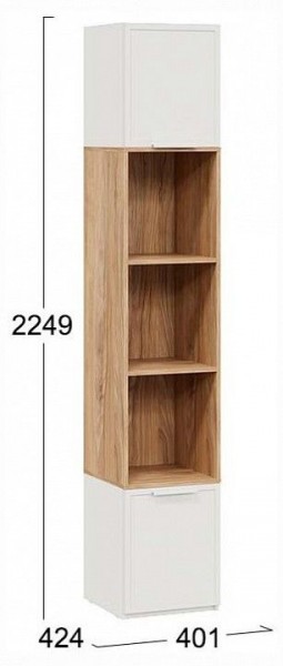Стеллаж комбинированный Стелла в Коротчаево - korotchaevo.ok-mebel.com | фото 4