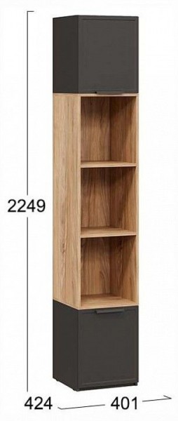 Стеллаж комбинированный Стелла в Коротчаево - korotchaevo.ok-mebel.com | фото 4