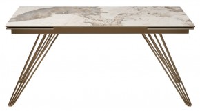 Стол ACERRA NEW 160 GLOSS LUXURY PANDORA SOLID CERAMIC/ каркас цвета шампань, ®DISAUR в Коротчаево - korotchaevo.ok-mebel.com | фото 11