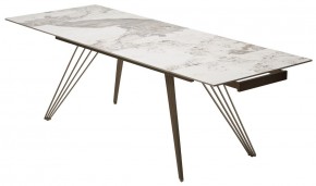 Стол ACERRA NEW 160 GLOSS LUXURY PANDORA SOLID CERAMIC/ каркас цвета шампань, ®DISAUR в Коротчаево - korotchaevo.ok-mebel.com | фото 7
