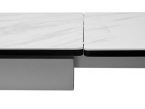 Стол BELLUNO 160 MARBLES KL-99 Белый мрамор матовый, итальянская керамика/ белый каркас, ®DISAUR в Коротчаево - korotchaevo.ok-mebel.com | фото 9