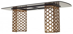 Стол CHIAVARI 220 KL-188 Контрастный мрамор матовый, итальянская керамика / Шампань, ®DISAUR в Коротчаево - korotchaevo.ok-mebel.com | фото 5