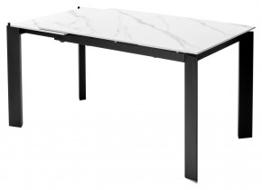 Стол CORNER 120 MATT WHITE MARBLE SOLID CERAMIC / BLACK, ®DISAUR в Коротчаево - korotchaevo.ok-mebel.com | фото 4