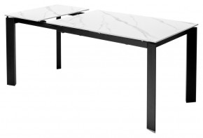 Стол CORNER 120 MATT WHITE MARBLE SOLID CERAMIC / BLACK, ®DISAUR в Коротчаево - korotchaevo.ok-mebel.com | фото 5