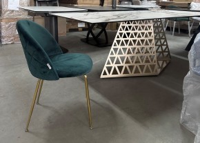 Стол ENNA 220 KL-188 Контрастный мрамор матовый, итальянская керамика/ каркас цвета шампань, ®DISAUR в Коротчаево - korotchaevo.ok-mebel.com | фото 7
