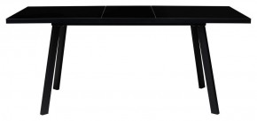 Стол ФИН 120 Черный, стекло/ Черный каркас М-City в Коротчаево - korotchaevo.ok-mebel.com | фото 1