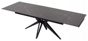Стол FORIO 160 MATT BLACK MARBLE SOLID CERAMIC / BLACK, ®DISAUR в Коротчаево - korotchaevo.ok-mebel.com | фото 5