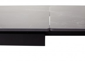 Стол FORIO 160 MATT BLACK MARBLE SOLID CERAMIC / BLACK, ®DISAUR в Коротчаево - korotchaevo.ok-mebel.com | фото 2