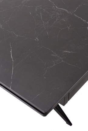 Стол FORIO 160 MATT BLACK MARBLE SOLID CERAMIC / BLACK, ®DISAUR в Коротчаево - korotchaevo.ok-mebel.com | фото 9