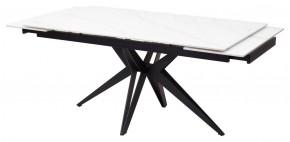 Стол FORIO 160 MATT WHITE MARBLE SOLID CERAMIC / BLACK, ®DISAUR в Коротчаево - korotchaevo.ok-mebel.com | фото 6