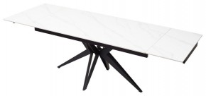 Стол FORIO 160 MATT WHITE MARBLE SOLID CERAMIC / BLACK, ®DISAUR в Коротчаево - korotchaevo.ok-mebel.com | фото 7