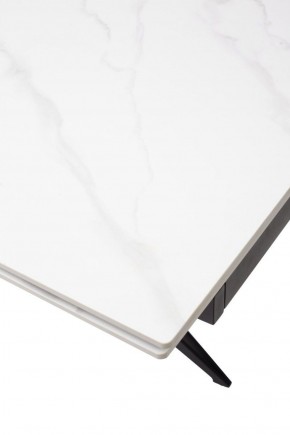 Стол FORIO 160 MATT WHITE MARBLE SOLID CERAMIC / BLACK, ®DISAUR в Коротчаево - korotchaevo.ok-mebel.com | фото 9