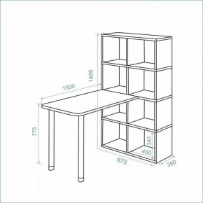 Стол компьютерный Bartolo в Коротчаево - korotchaevo.ok-mebel.com | фото 2