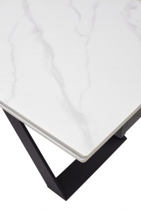 Стол LIVORNO 180 MATT WHITE MARBLE SOLID CERAMIC / BLACK, ®DISAUR в Коротчаево - korotchaevo.ok-mebel.com | фото 9