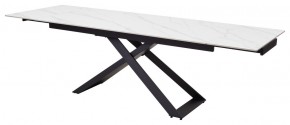 Стол LIVORNO 180 MATT WHITE MARBLE SOLID CERAMIC / BLACK, ®DISAUR в Коротчаево - korotchaevo.ok-mebel.com | фото 8