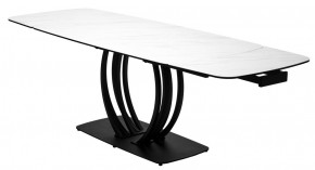 Стол MATERA 160 MARBLES KL-99 Белый мрамор матовый, итальянская керамика/ черный каркас, ®DISAUR в Коротчаево - korotchaevo.ok-mebel.com | фото 8