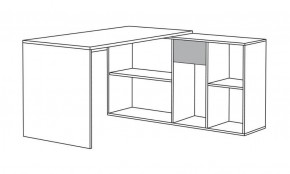 Стол письменный Лайт 03.245 F (белый) в Коротчаево - korotchaevo.ok-mebel.com | фото 3