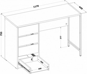 Стол письменный СПМ-405 в Коротчаево - korotchaevo.ok-mebel.com | фото 4