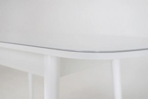 Стол раскладной со стеклом (опоры массив цилиндрический) "Хоста" в Коротчаево - korotchaevo.ok-mebel.com | фото 6