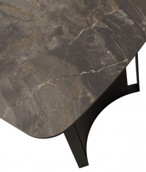 Стол RASMUS 160 KL-80 Серый мрамор, итальянская керамика / черный каркас, ®DISAUR в Коротчаево - korotchaevo.ok-mebel.com | фото 9