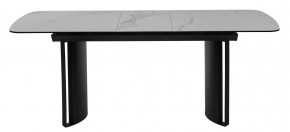 Стол RASMUS 160 TL-45 Белый мрамор, испанская керамика / черный каркас, ®DISAUR в Коротчаево - korotchaevo.ok-mebel.com | фото 10