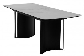 Стол RASMUS 160 TL-45 Белый мрамор, испанская керамика / черный каркас, ®DISAUR в Коротчаево - korotchaevo.ok-mebel.com | фото 4