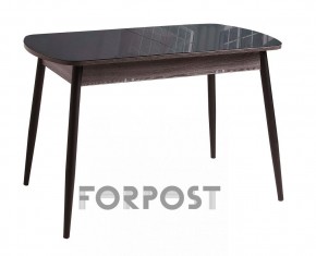 Стол раздвижной со стеклянной столешницей (BLACK, WHITE) в Коротчаево - korotchaevo.ok-mebel.com | фото 1