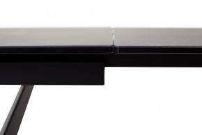 Стол RIETI 200 NERO KL-116 Черный мрамор матовый, итальянская керамика/ черный каркас, ®DISAUR в Коротчаево - korotchaevo.ok-mebel.com | фото 3
