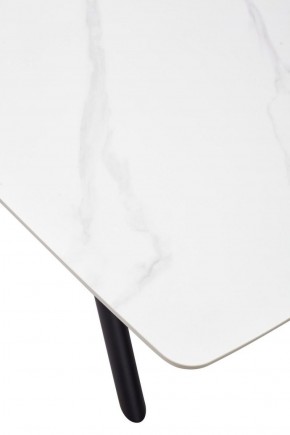 Стол RIVOLI 140 MATT WHITE MARBLE SOLID CERAMIC / BLACK, ®DISAUR в Коротчаево - korotchaevo.ok-mebel.com | фото 9