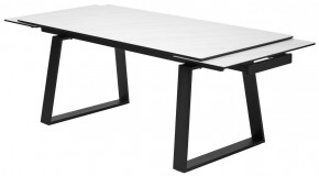 Стол VASTO 180 MARBLES KL-99 Белый мрамор матовый, итальянская керамика/ черный каркас, ®DISAUR в Коротчаево - korotchaevo.ok-mebel.com | фото 6