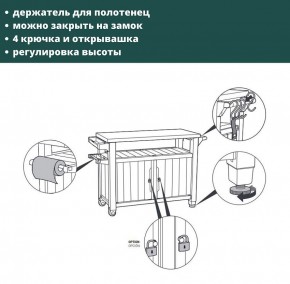 Столик для барбекю 207 Л (Unity XL 207L) в Коротчаево - korotchaevo.ok-mebel.com | фото 8