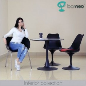Стул Barneo N-8 Tulip style черный с черной подушкой в Коротчаево - korotchaevo.ok-mebel.com | фото 4