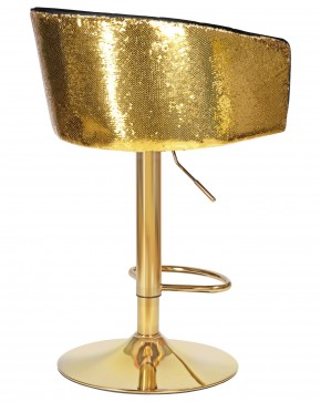 Стул барный DOBRIN DARCY GOLD SHINY, черный велюр с золотыми пайетками в Коротчаево - korotchaevo.ok-mebel.com | фото 4