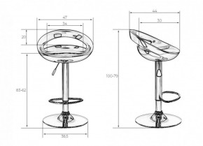 Стул барный DOBRIN DISCO LM-1010 (белый) в Коротчаево - korotchaevo.ok-mebel.com | фото 2