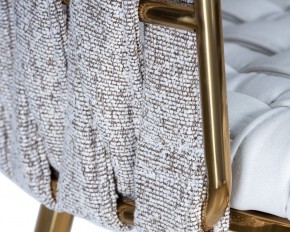 Стул барный DOBRIN EMMA GOLD, белый PU (T-01), белая ткань (F-49) в Коротчаево - korotchaevo.ok-mebel.com | фото 7