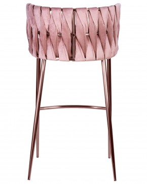 Стул барный DOBRIN EMMA ROSE GOLD, розовый велюр (VF-10) в Коротчаево - korotchaevo.ok-mebel.com | фото 5