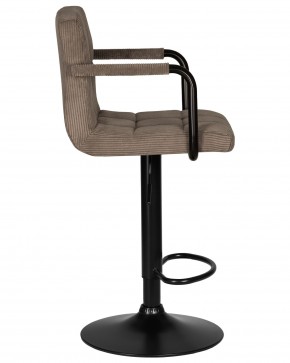 Стул барный DOBRIN KRUGER ARM BLACK, какао вельвет (LAR-E2041-05) в Коротчаево - korotchaevo.ok-mebel.com | фото 3