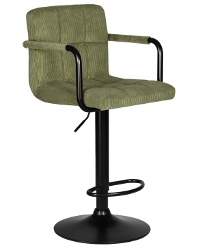 Стул барный DOBRIN KRUGER ARM BLACK, зеленый вельвет (LAR-E2041-7) в Коротчаево - korotchaevo.ok-mebel.com | фото 2