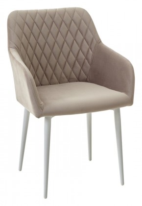Стул BRANDY-X ЛАТТЕ #25 / белый каркас, велюр М-City в Коротчаево - korotchaevo.ok-mebel.com | фото 3