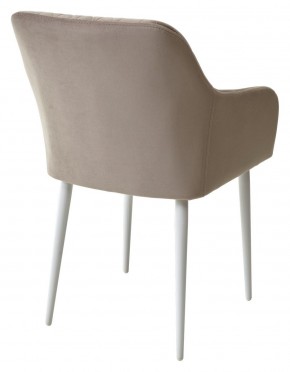 Стул BRANDY-X ЛАТТЕ #25 / белый каркас, велюр М-City в Коротчаево - korotchaevo.ok-mebel.com | фото 5