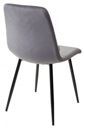 Стул DUKE BLUVEL-14 GREY, велюр / черный каркас М-City в Коротчаево - korotchaevo.ok-mebel.com | фото 3