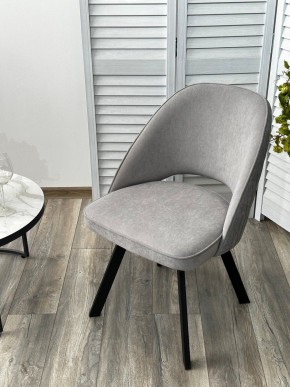 Стул DUNA 360 град. поворот. B22 Серый, велюр / черный каркас, М-City в Коротчаево - korotchaevo.ok-mebel.com | фото 8